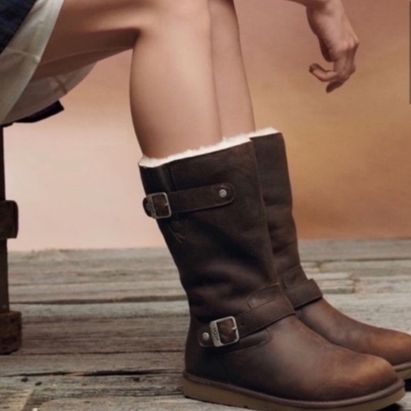 UGG | Shoes | Ugg Brown Leather Sutter 